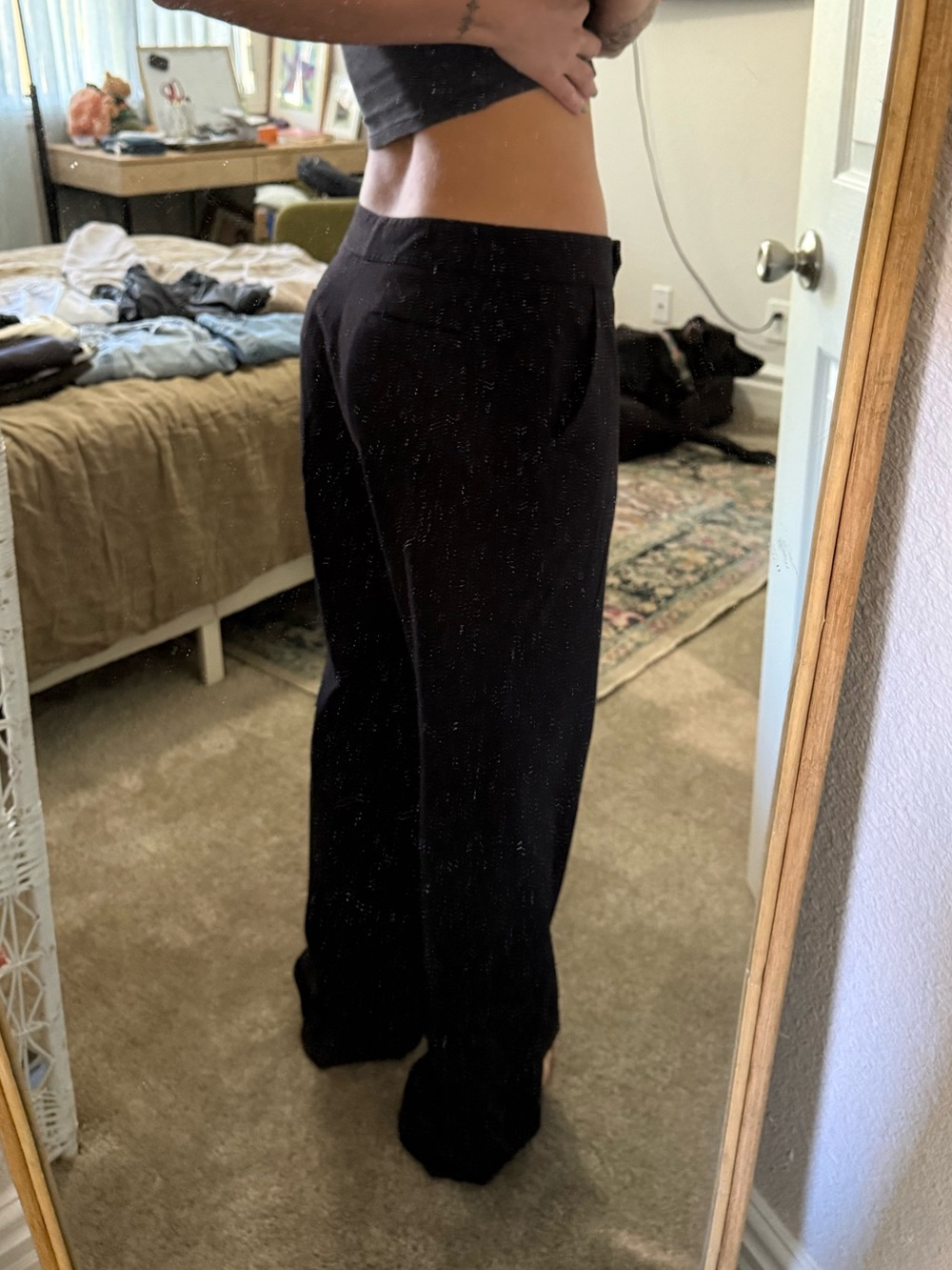 Calvin Klein Black Classic Fit Dress Pants